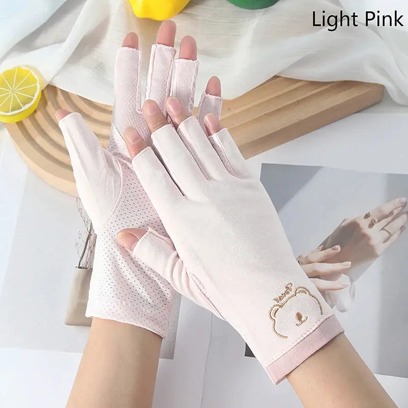 NailGuard Anti UV Fingerless Nail Gloves For Gel UV Protection During LED Nail Treatments