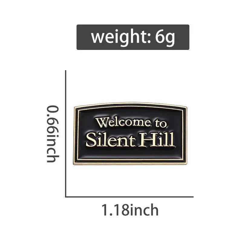 Silent Hill Brooch Enamel Pins Metal Zinc Alloy Horror Film Game Badge Lapel Pins Unisex Gift