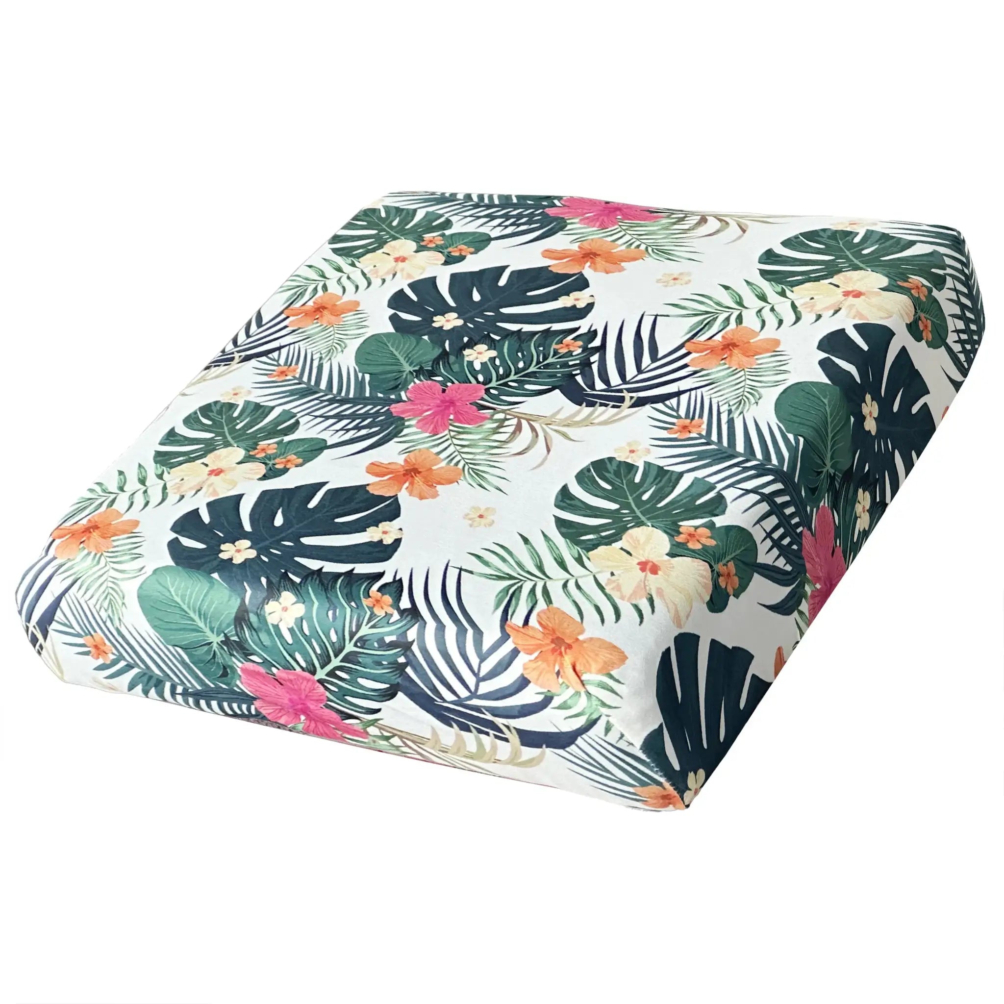 Sofa cover, Simples Market tropical rainforest leaf print in milk-silk, elastic, dust-proof, detachable.