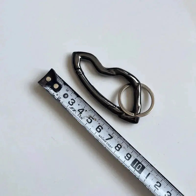 Y2K Punk Star Carabiner Keychain Axe Shaped Mountaineering Key Ring Gothic Backpack Decor Korean Fashion
