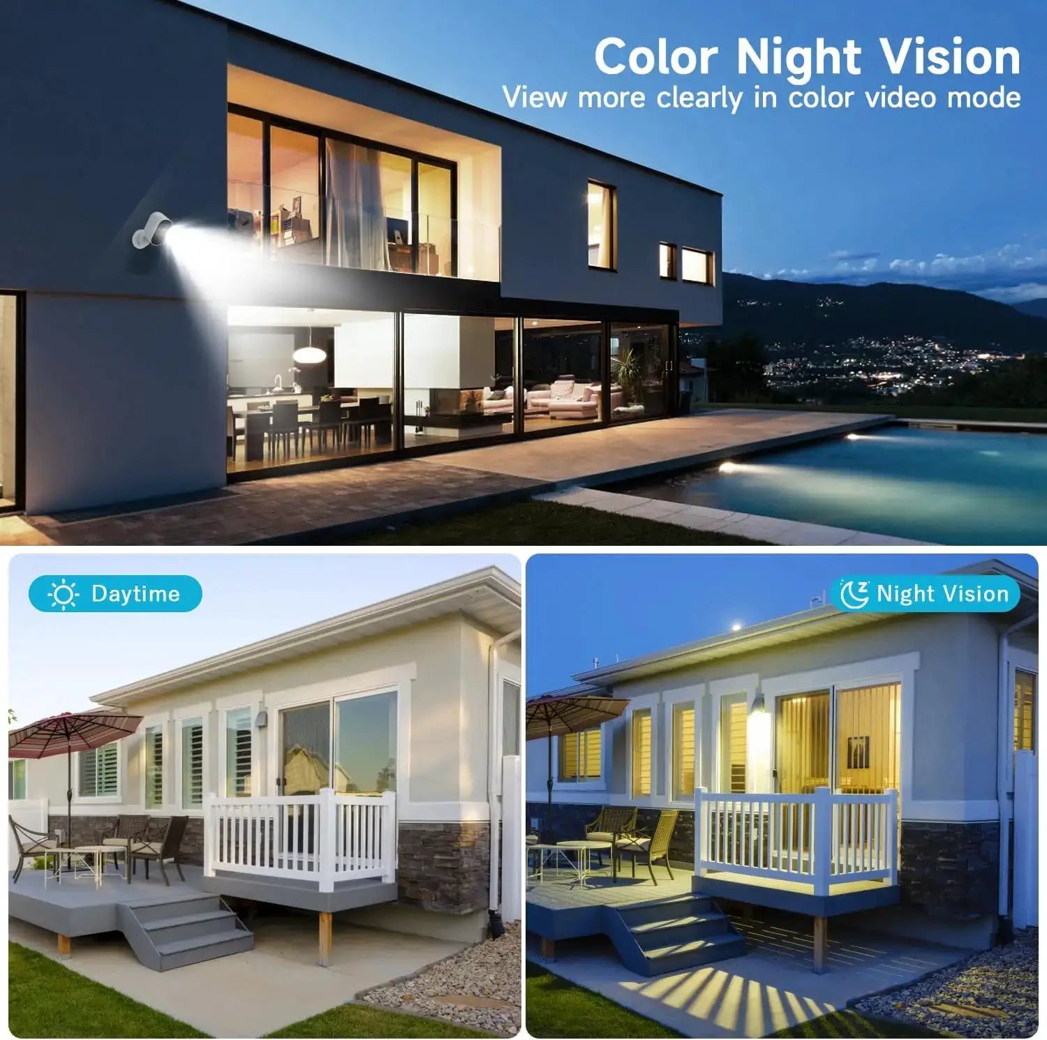 Simples Market XVIM 1080P solar security camera, wireless WiFi, battery-powered outdoor home surveillance