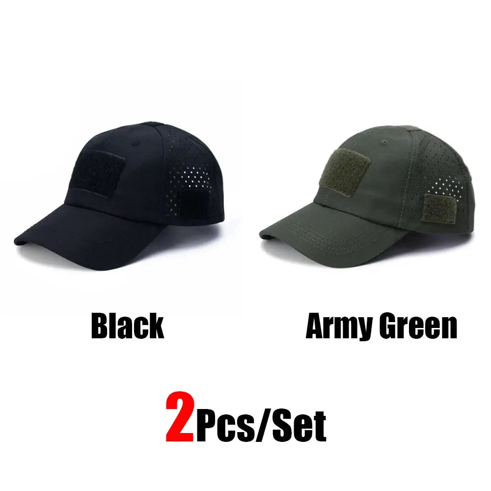 Mens Camouflage Baseball Cap Breathable Sun Protection Hat For Outdoor Sports Hunting Hiking Camping Beach Fishing