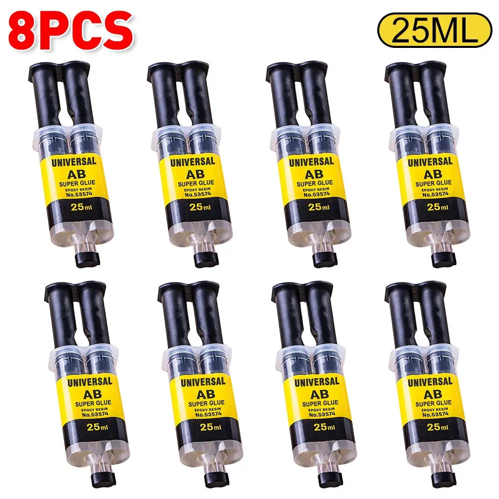 Two Part Epoxy Resin AB Glue Waterproof Fast Acting Adhesive For Wood Plastic Metal Glass Ceramic Repair Bonding