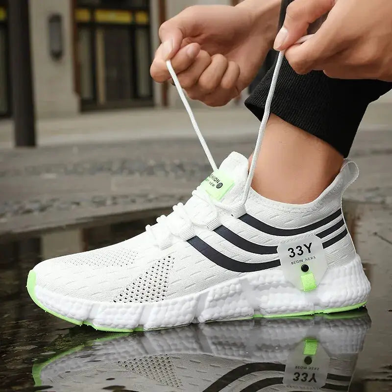 AeroStride Mens Casual Sport Shoes Breathable Lightweight Mesh Running Sneakers For Outdoor Activity