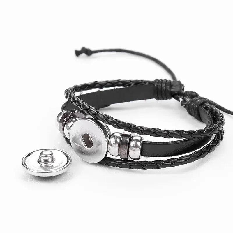12 Constellation Zodiac Sign Luminous Charm Leather Wrap Bracelet Multilayer Vintage Unisex Bangle