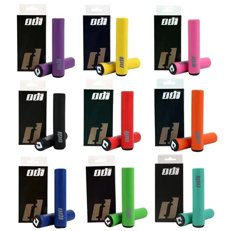 2 Pack ODI Silicone MTB Grips Soft Shock Absorbing Handlebar Covers For Mountain Bike BMX