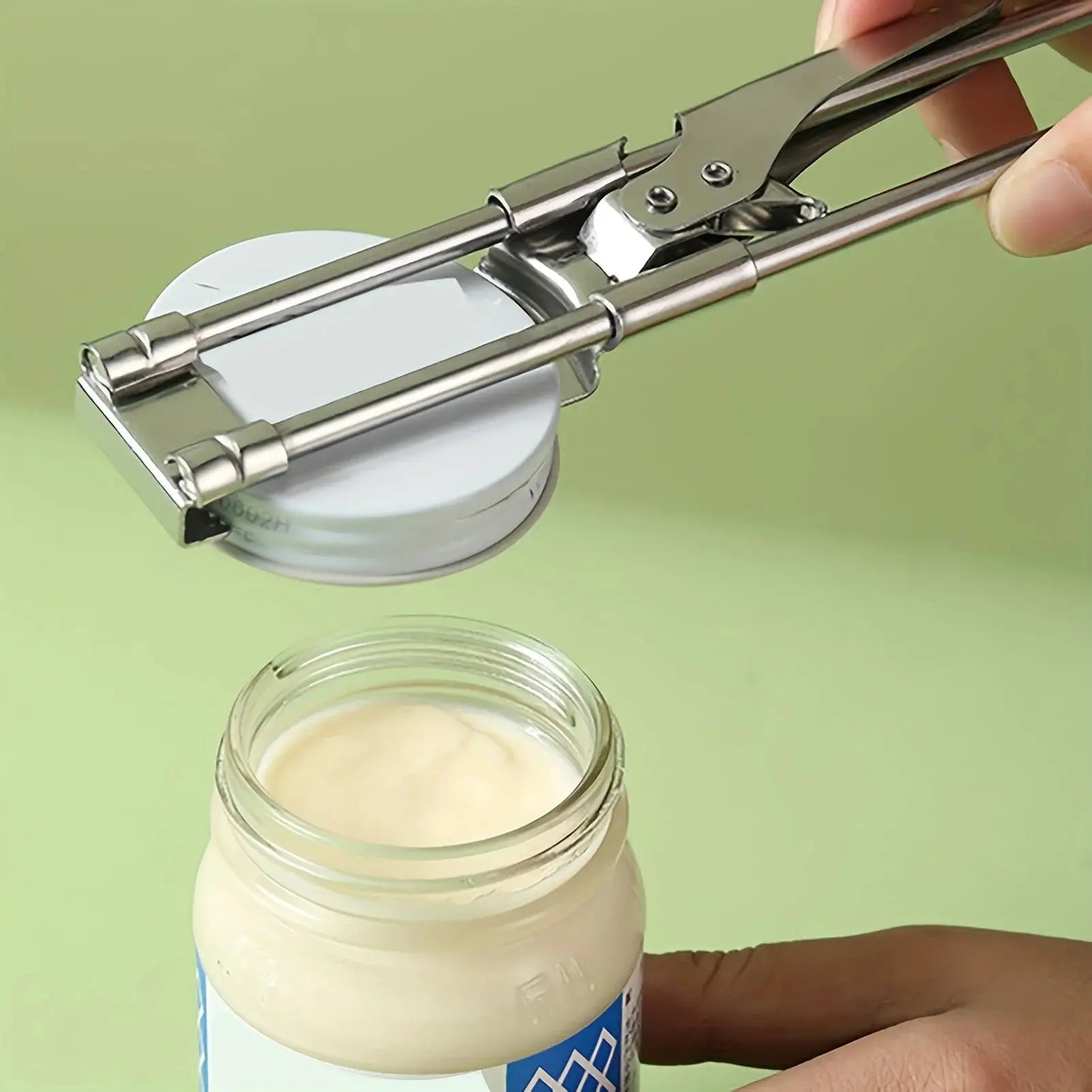 Adjustable Multi Function Bottle Opener Stainless Steel Jar Can Opener With Non Slip Handle Labor Saving Kitchen Tool