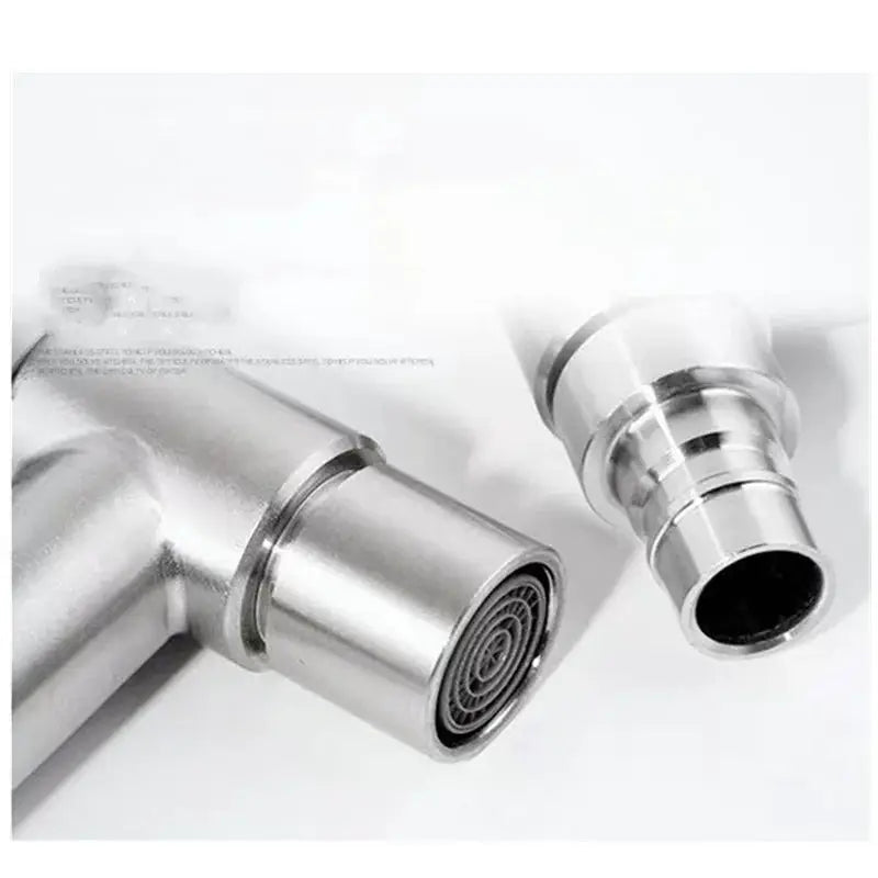 Brushed stainless garden faucet, wall-mounted bibcock, 304 stainless steel