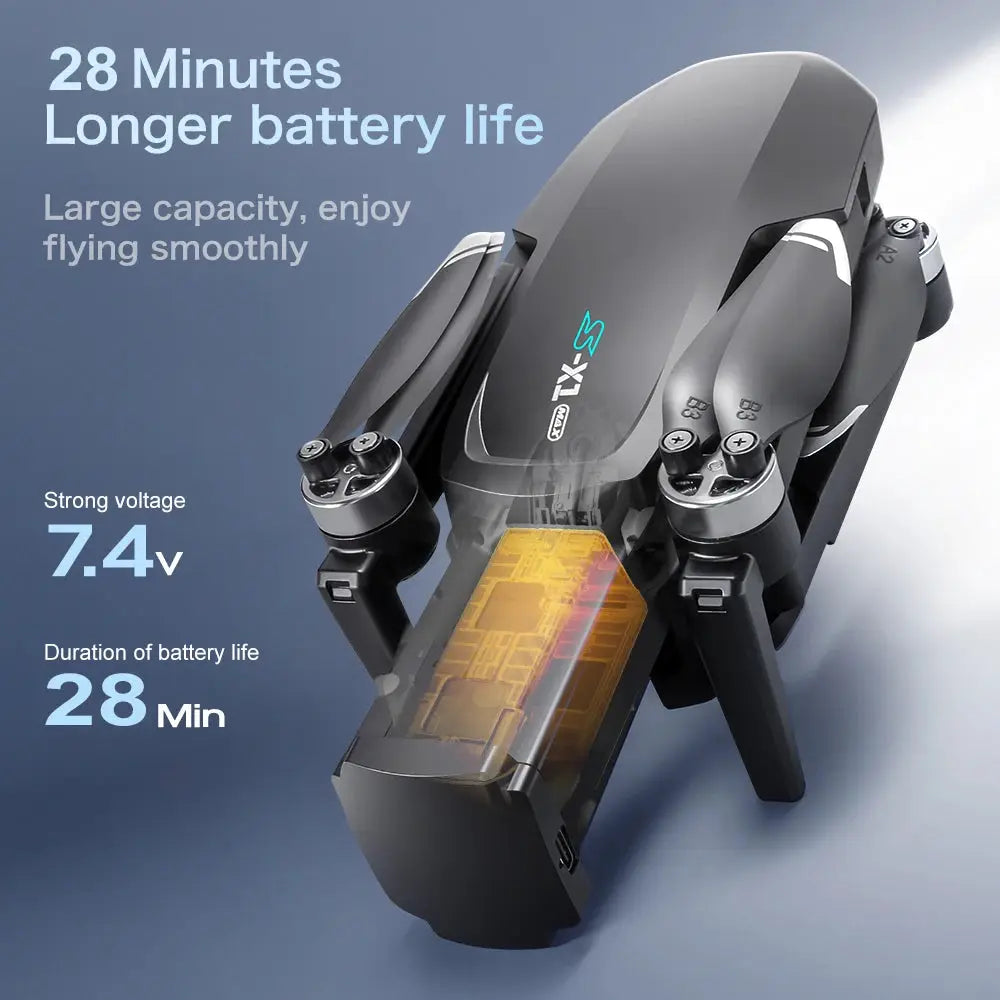 S X1 Max GPS Drone 4K Camera 3 Axis Gimbal Aerial FPV Brushless Security Quadcopter Large Screen Controller