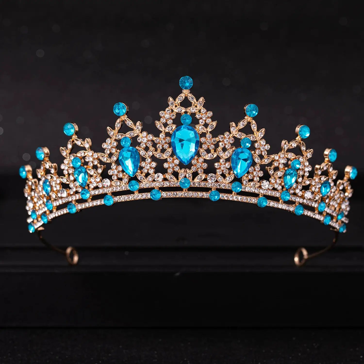 Crystal Wedding Tiara For Bride Silver Color Bridal Crown Diadem Veil Tiaras Hair Accessories Head Jewelry
