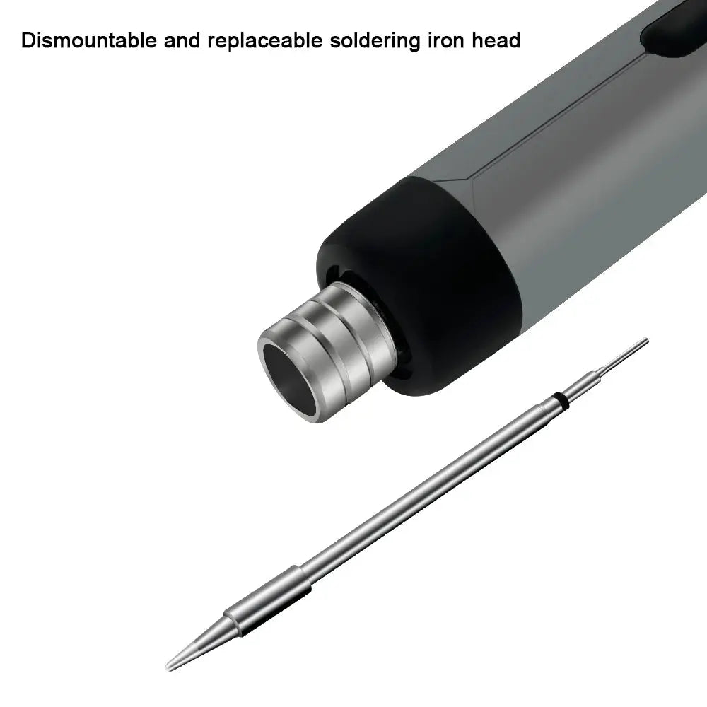 USB Soldering Iron Mini Portable Soldering Tool With Type C Charging 800mAh Battery Adjustable Temperature For DIY Use