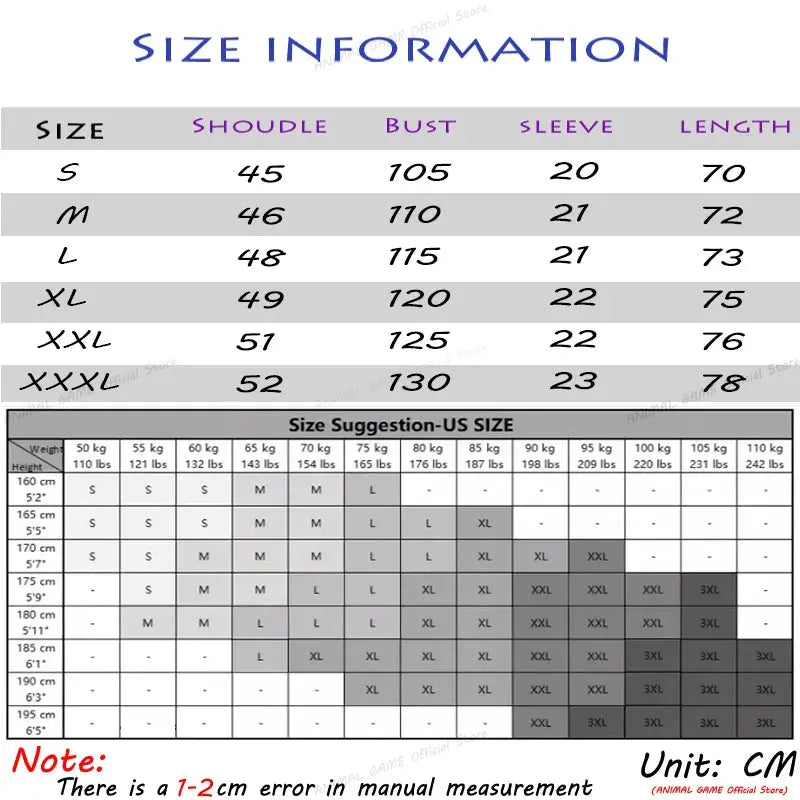 Men's short sleeve polo shirt size chart by Simples Market with shoulder, bust, sleeve, and length measurements in cm