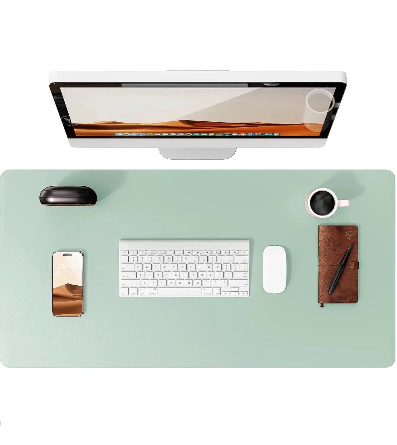 Large PU Leather Desk Pad Mouse Pad For Office Non Slip Leather Desk Mat Laptop Desk Pad Protector