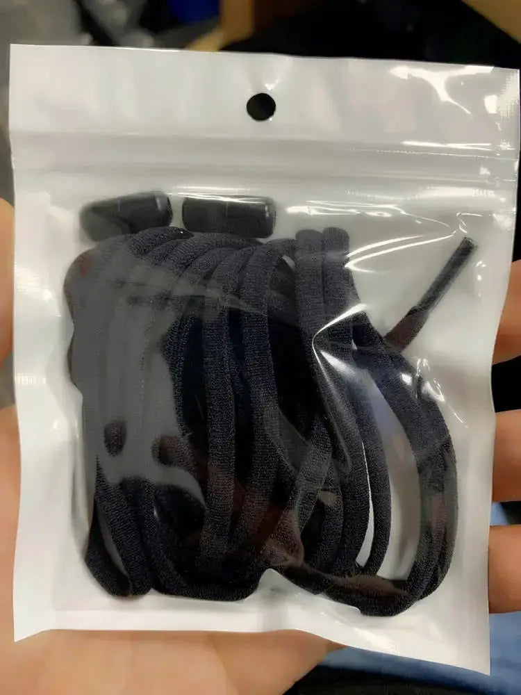 Elastic No Tie Shoelaces For All Shoes One Pair Kids And Adults Quick Lacing Flat Sneakers