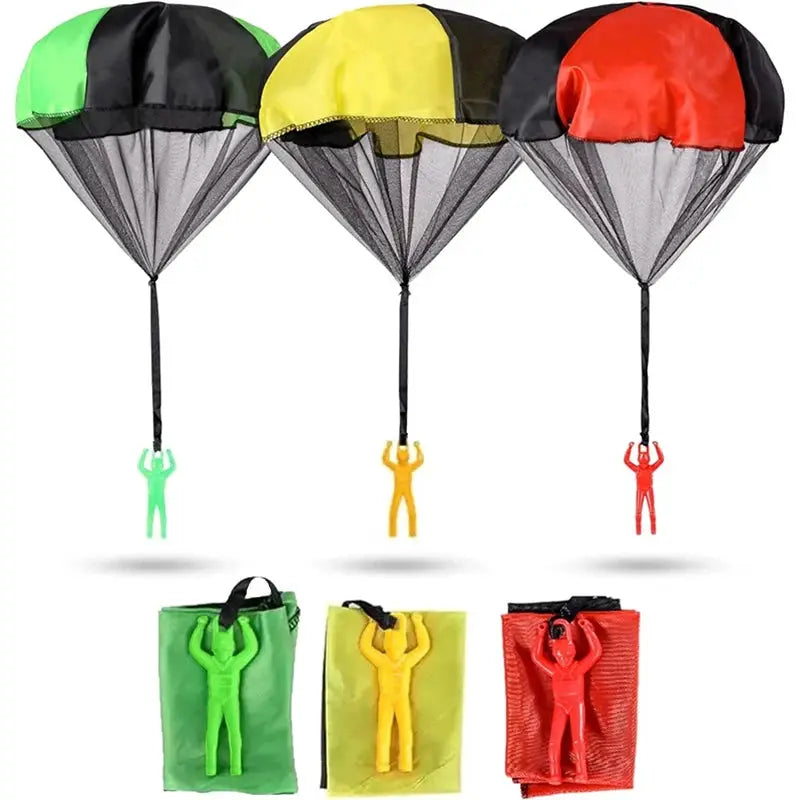 Tangle Free Parachute Toys For Kids Outdoor Flying Parachute Gift For Boys And Girls Easter Basket Stuffers