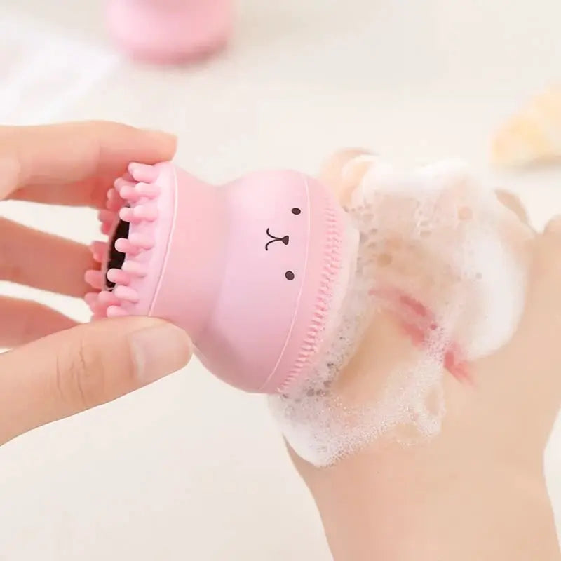 Silicone Face Cleansing Brush Mini Deep Pore Cleaning Exfoliator Soft Skin Care Scrub Tool