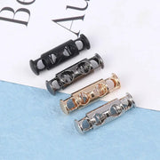 10 Piece Metal Double Hole Head Spring Cord Locks Adjustable Buckles Tightening Fasteners For Elastic Cords Sewing Tools