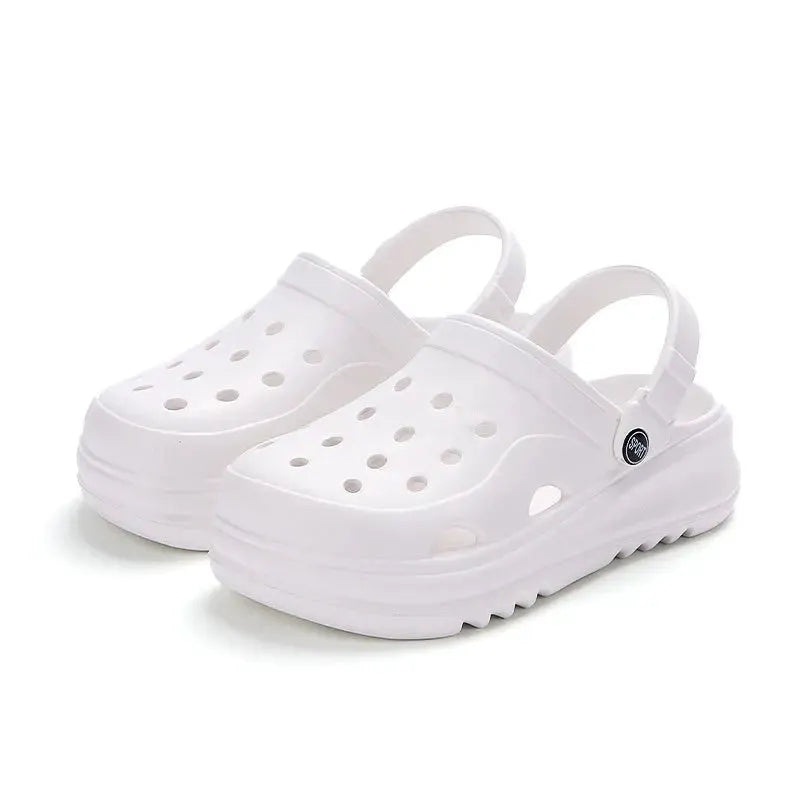 SunStride Womens Chunky Platform Clogs Lightweight EVA Sandals Non Slip Thick Sole Outdoor Summer