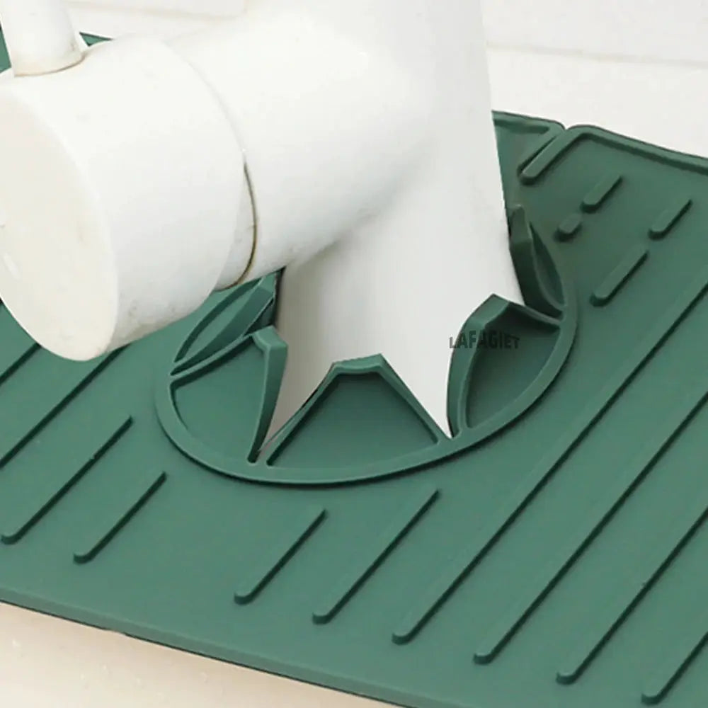 Silicone Drainage Pad For Bathroom And Kitchen Sink Drip Mat Splash Proof Draining Pad Table Heat Insulation Protector