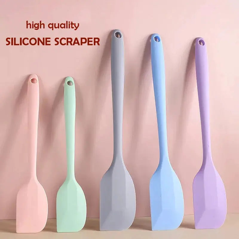 Silicone Cream Spatula Non Stick Heat Resistant Kitchen Baking Tool For Cakes And Desserts Flexible Cooking Utensil