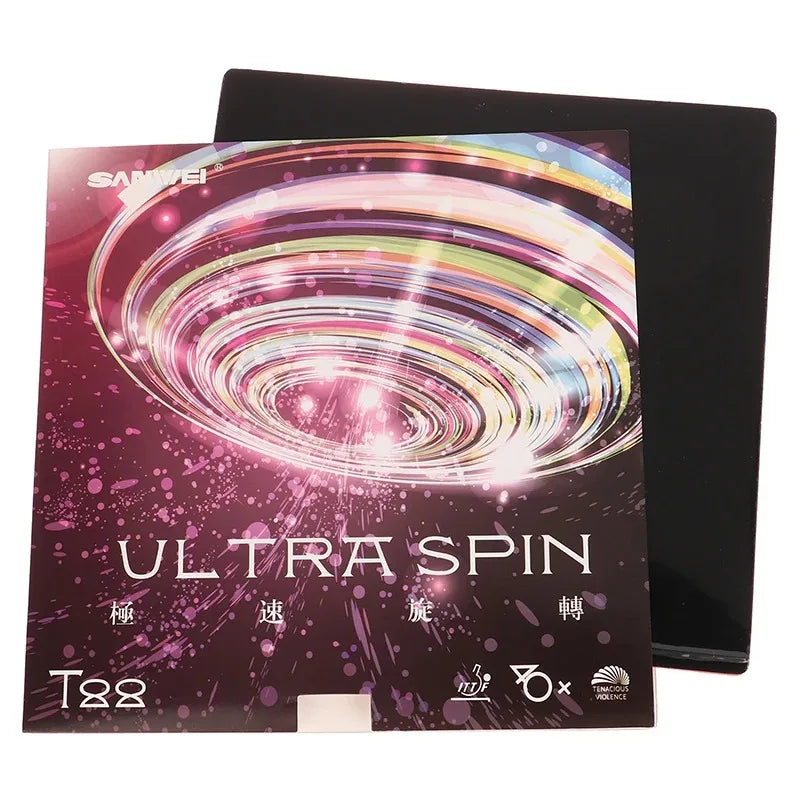 Sanwei T88 Ultra Spin Table Tennis Rubber Semi Sticky Control Loop Ping Pong Rubber With High Elasticity Sponge