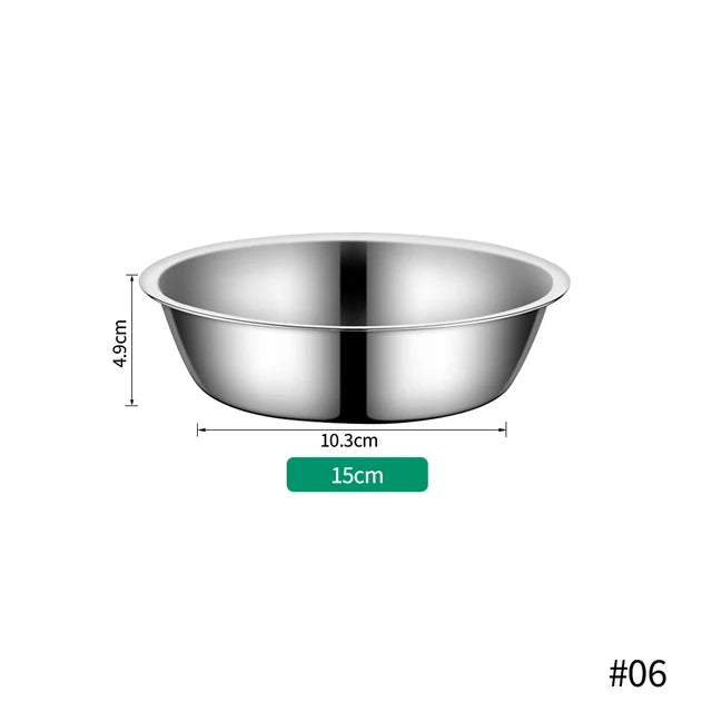 Large Capacity Stainless Steel Pet Bowl For Dogs And Cats Durable Metal Feeding Drinking Bowl