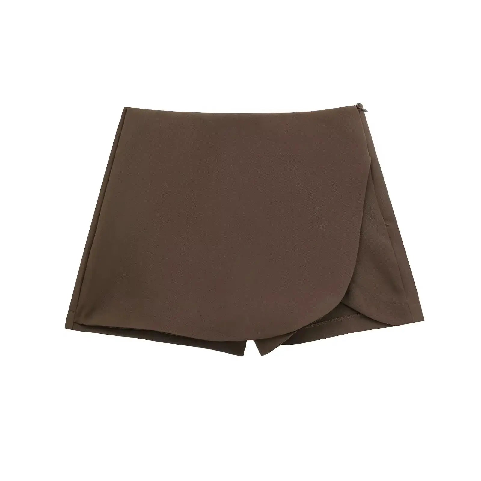 Hxao Women's Skort High Waist Asymmetric Mini Skirt Stretchy Polyester Blend For Casual Summer