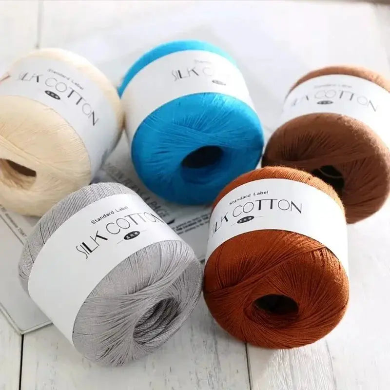 50g Silk Lace Cotton Milk Crochet Yarn For Baby Hand Knitting Warm Soft Thread Cross Stitch Supplies