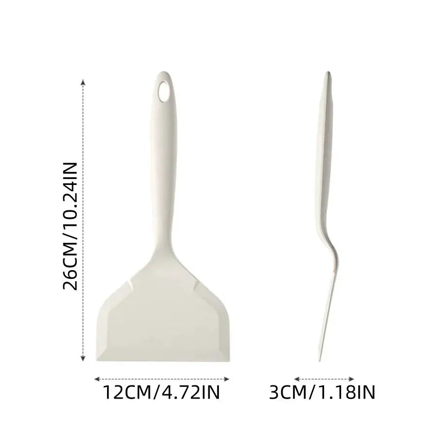 Silicone Heat Resistant Spatula Food Grade Nonstick Kitchen Tool For Frying Pan Griddle Pancake Sushi Steak Fish