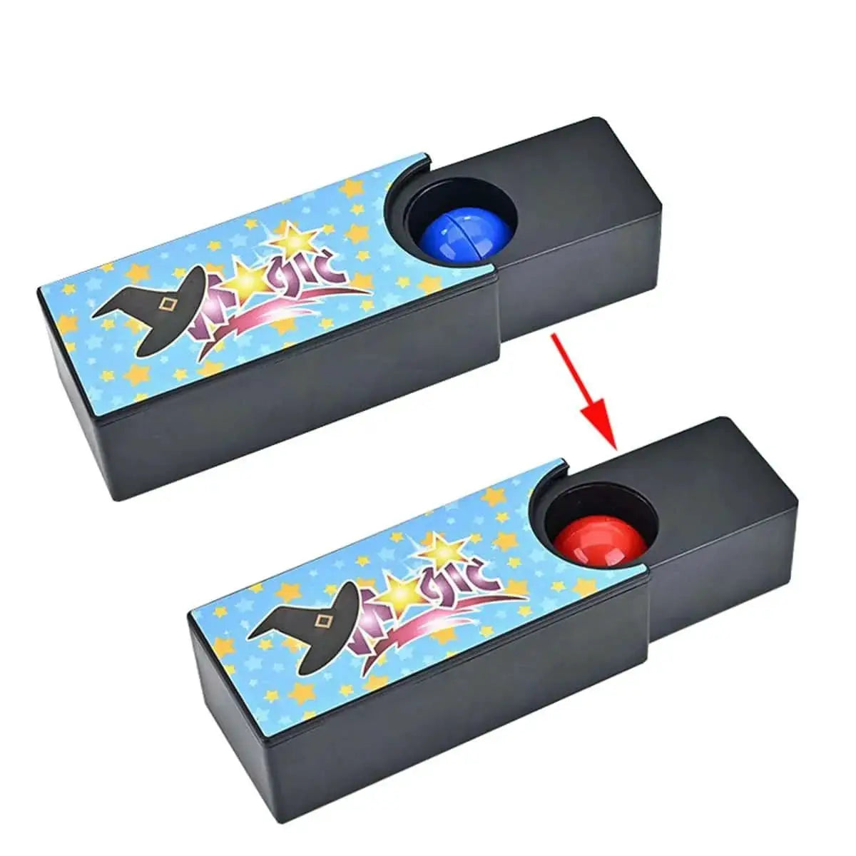 Wanbian Magic Box Red Ball To Blue Ball Trick Toy For Kids Magic Prop Stage Illusion