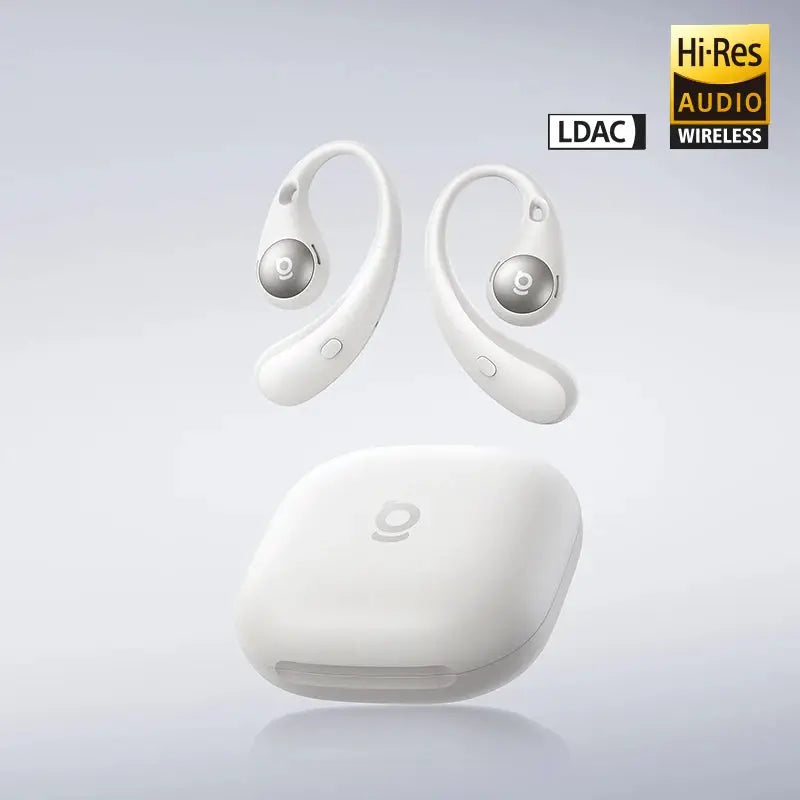 Baseus Eli Sport 2 open-ear wireless earphones in white with charging case