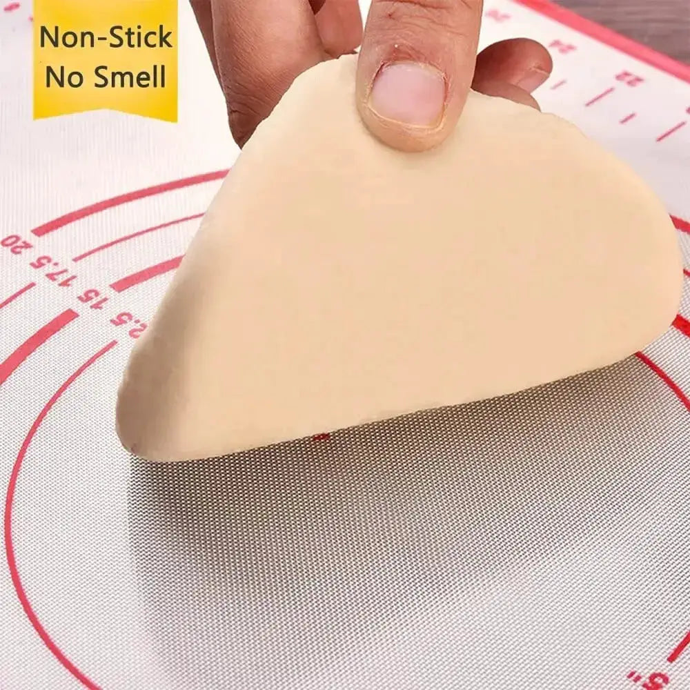 UNTIOR Silicone Baking Mat And Kneading Pad Nonstick Dough Mat For Pizza Cake Pastry Baking