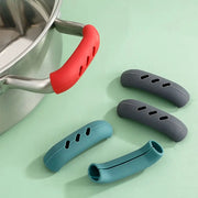 2 Pcs Silicone Pan Handle Covers Heat Insulation Assist Handle Holder Grip Sleeves For Safe Handling Kitchen Gadgets