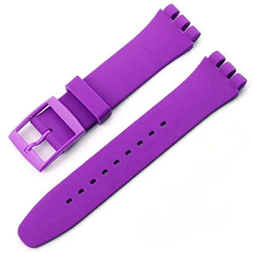 Swatch Compatible Silicone Watch Band 16mm 17mm 19mm 20mm Waterproof Colorful Rubber Strap For Men And Women