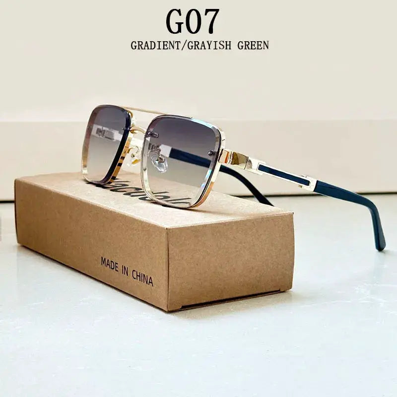 NovaLux Unisex Square Sunglasses Luxury Vintage Design With Lightweight Aluminium Magnesium Frame TAC Lenses