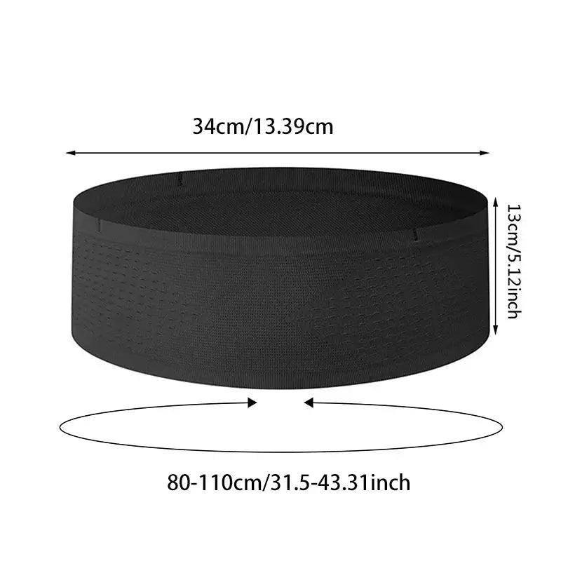 Seamless Invisible Running Waist Belt Bag Portable Lightweight Unisex Phone Carry Bag For Running Cycling And Gym