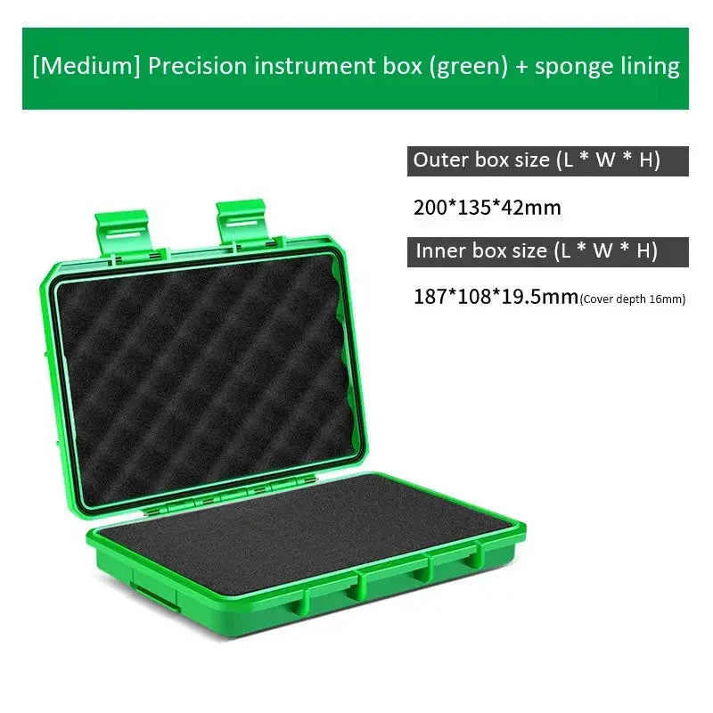 Simples Market 1pc green waterproof precision instrument storage case with foam lining