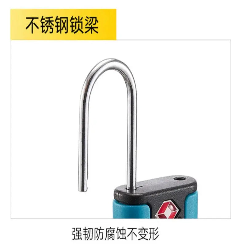 Approved Luggage Lock 3 Digit Combination Padlock for Travel Suitcases Black Security