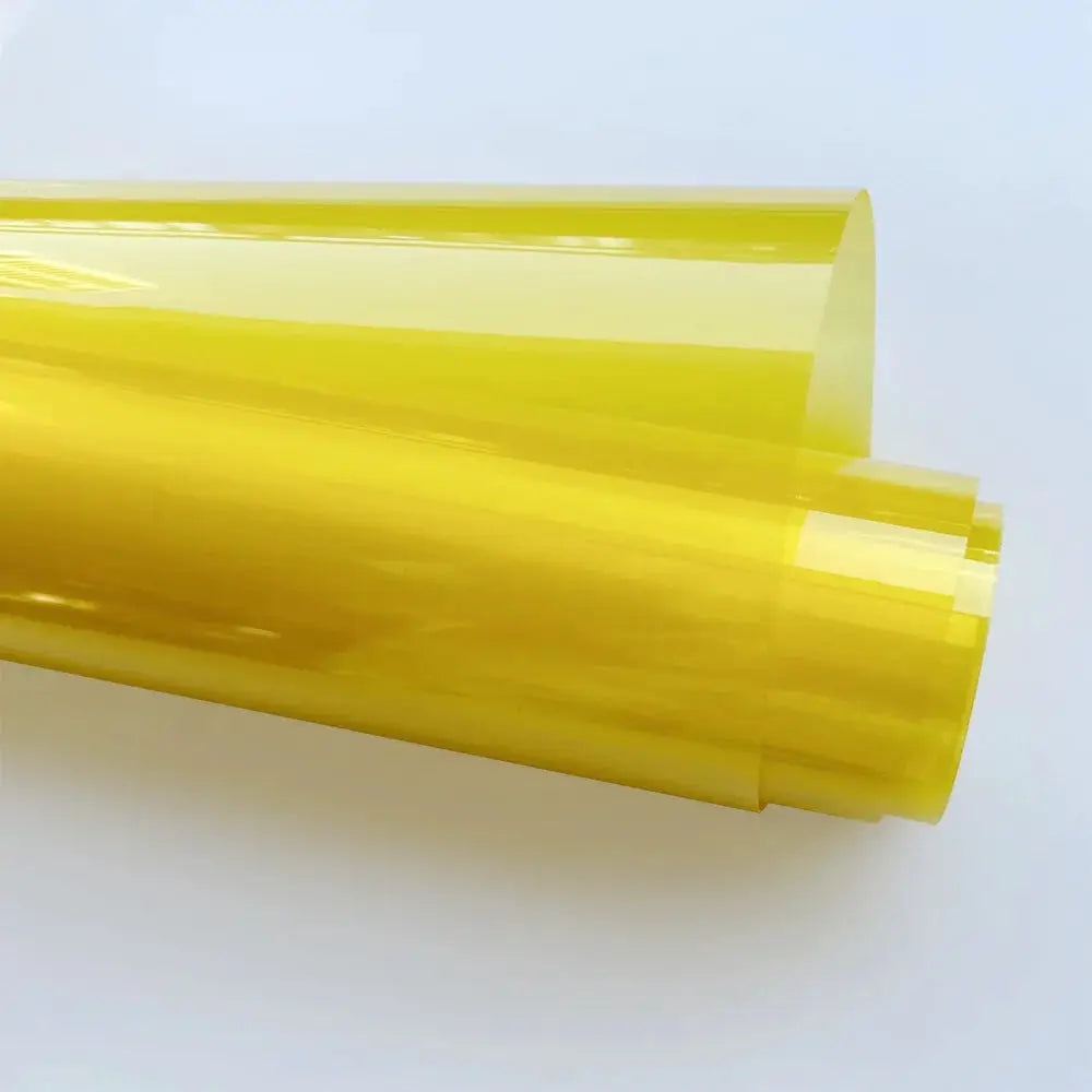 Yellow car tint vinyl film sheet by Simples Market, PVC self-adhesive waterproof auto sticker