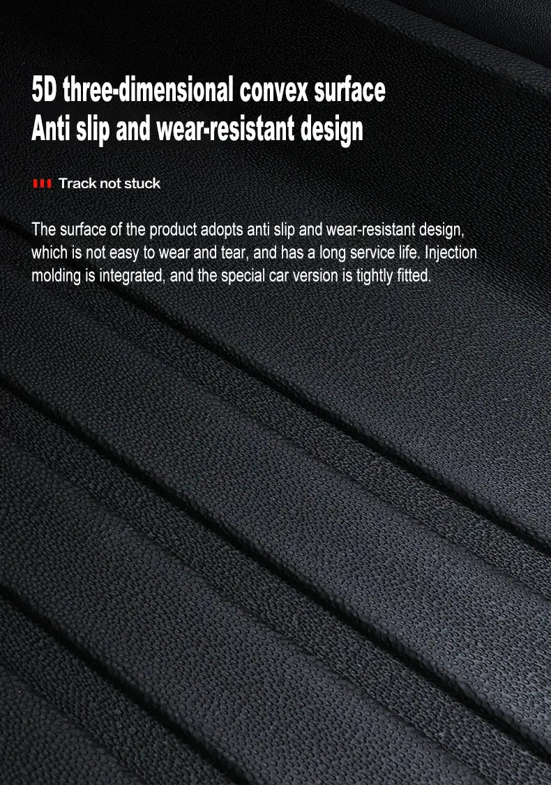 Tesla Model Y floor mats set, black TPE by Simples Market, Juniper Premium/Performance 2025+