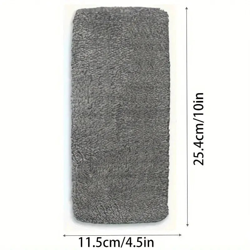Simples Market 2-pack replacement mop pads; gray microfiber, washable, high dirt and water absorption, flat mop cloth