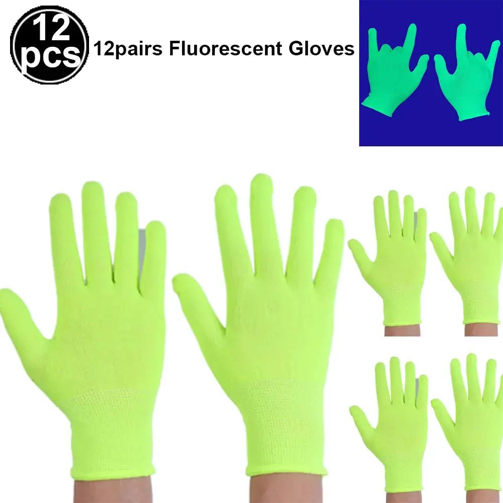 Neon UV Glow Party Hats Blacklight Fluorescent Hats For Adults And Kids Multi Pack 6 12 24 30 Pieces