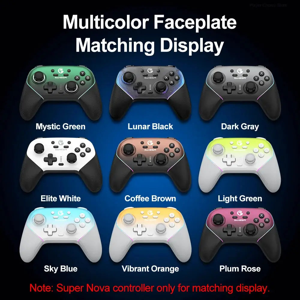 GameSir Super Nova Magnetic Faceplate For Wireless Gamepad Multicolor Shell Cover Front Top Case