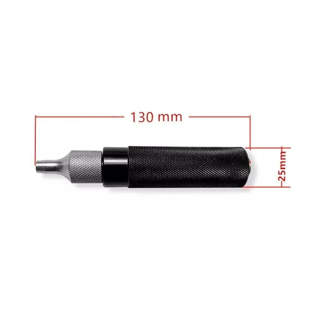 Mushroom plug tire repair tool, 130 mm length, black knurled handle