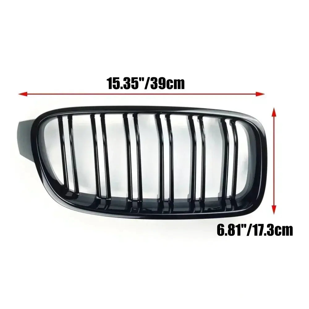 BMW 3 Series kidney grille, gloss black front bumper grille for F30/F31/F35/F80 (2012–2019)