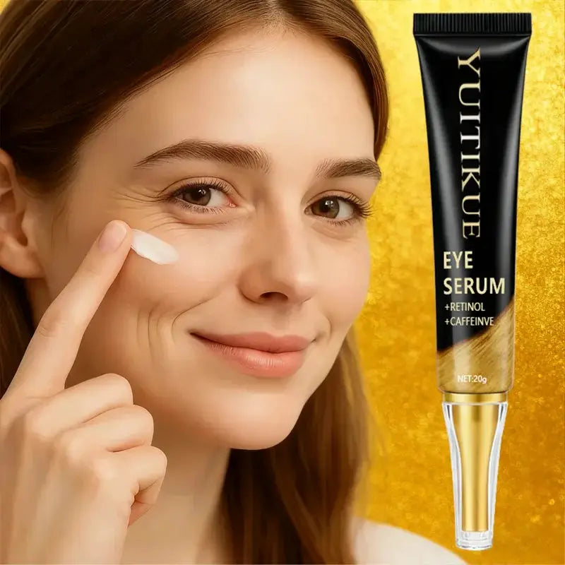 YUITIKUE Caffeine Eye Cream 20g Fast Acting Firming And Lifting Energized Eye Area Day Night Use Reduces Puffiness