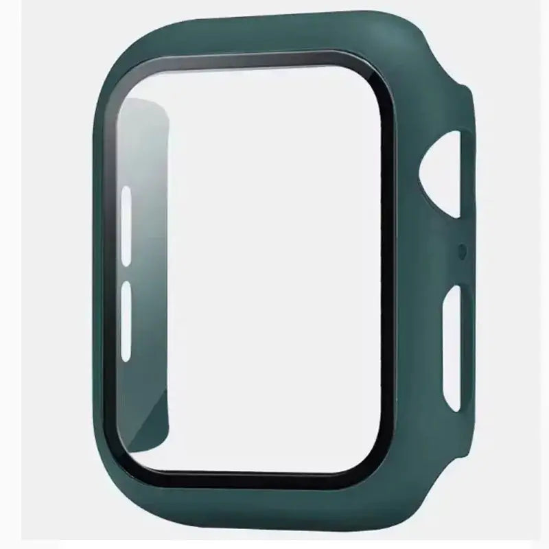 Simples Market Apple Watch tempered glass case in dark green for 38–46mm