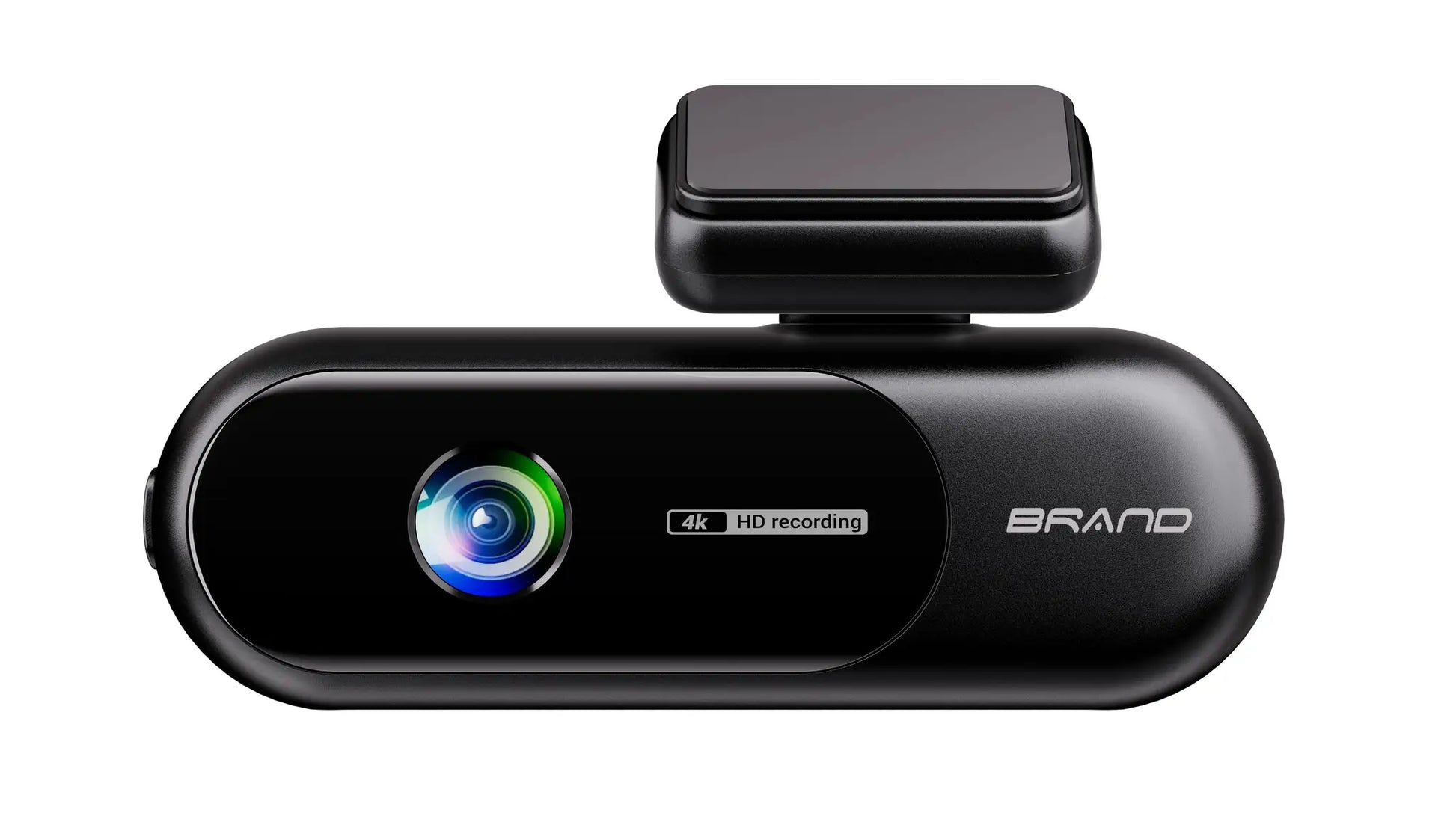 Simples Market 4K dash cam, black front car camera with lens and suction mount