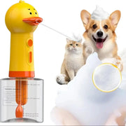 Cute Duck Pet Bath Foam Machine USB Charging Automatic Soap Dispenser For Rich Foam And Gentle Spa Like Bath Time