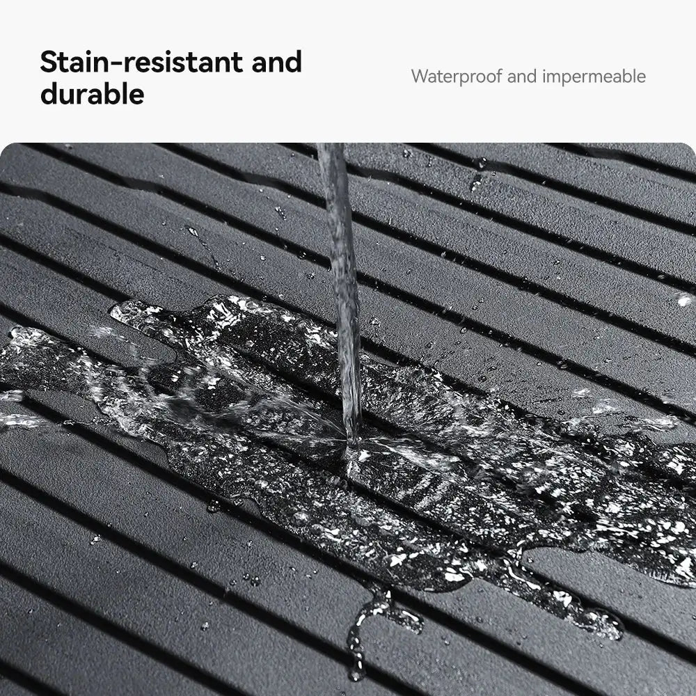 Tesla Model Y floor mats in TPE, waterproof four-season car mat set by Simples Market